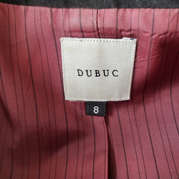 Philippe DUBUC Black Soft 100% Cotton Stylish w/ Pockets Mid-Length Blazer, Sz 8 - Picture 2 of 16